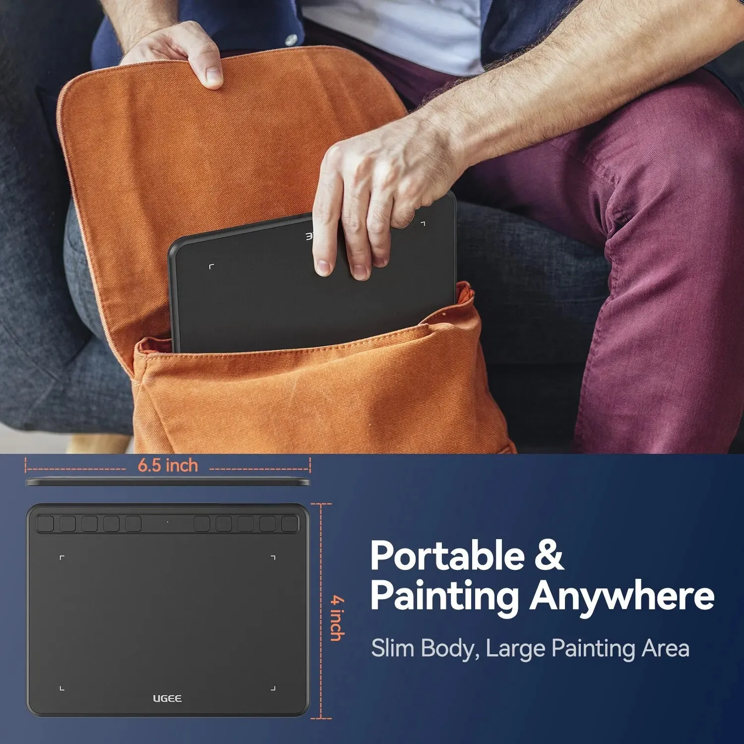 6 Graphic Tablet with 8192 Stylus for Laptop