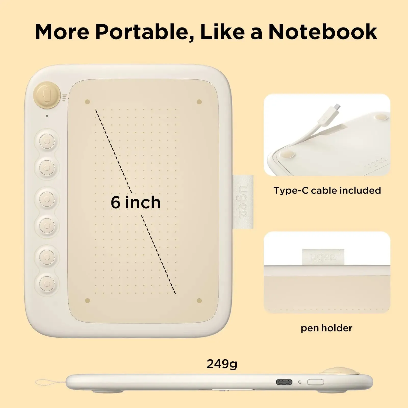6 Inch Digital Graphic Tablet For Android / Pc / Mac