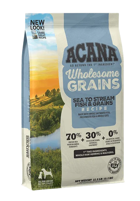 ACANA Wholesome Grains Sea to Stream Fish & Grains Recipe Dry Dog Food