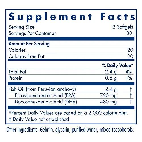 Allergy Research Group - Super EPA - Omega 3 Fish Oil 60 Softgels
