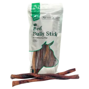 BarkNBig USA Odor Free Thick Beef Bully Stick Dog Treat, 12in