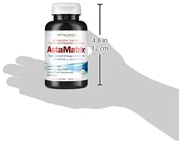 BioScience, AstaMatrix Boost Your Immune System with Algal Omega 3 DHA EPA Astaxanthin | Vegan-Friendly Alternative to Krill Oil or Fish Oil | Promotes Joint Heart Brain & Skin Health | 60 Vegan SoftGels