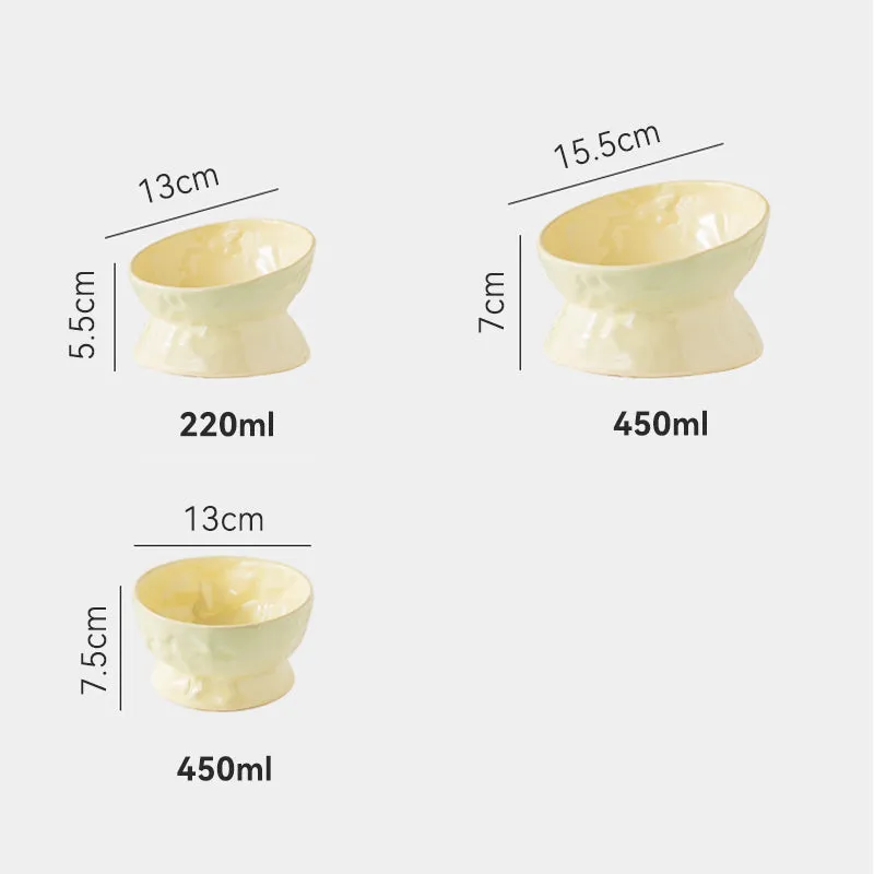 Ceramic Cat Food and Water Bowl