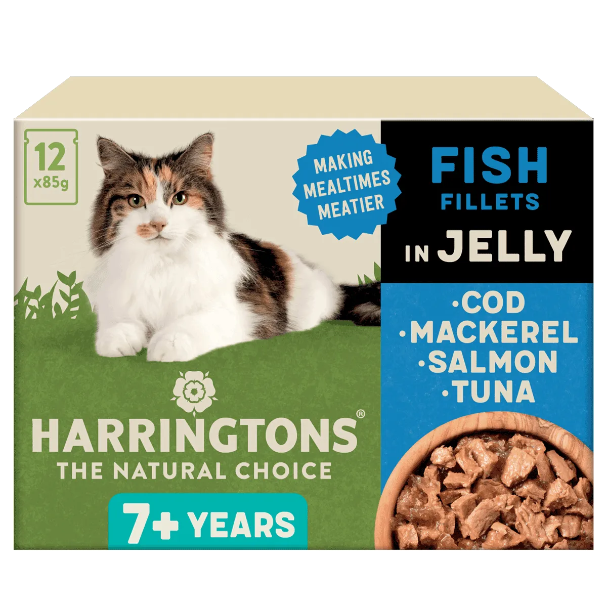 Complete Senior Grain-Free Fish Selection in Jelly Cat Food Bundle 72x85g