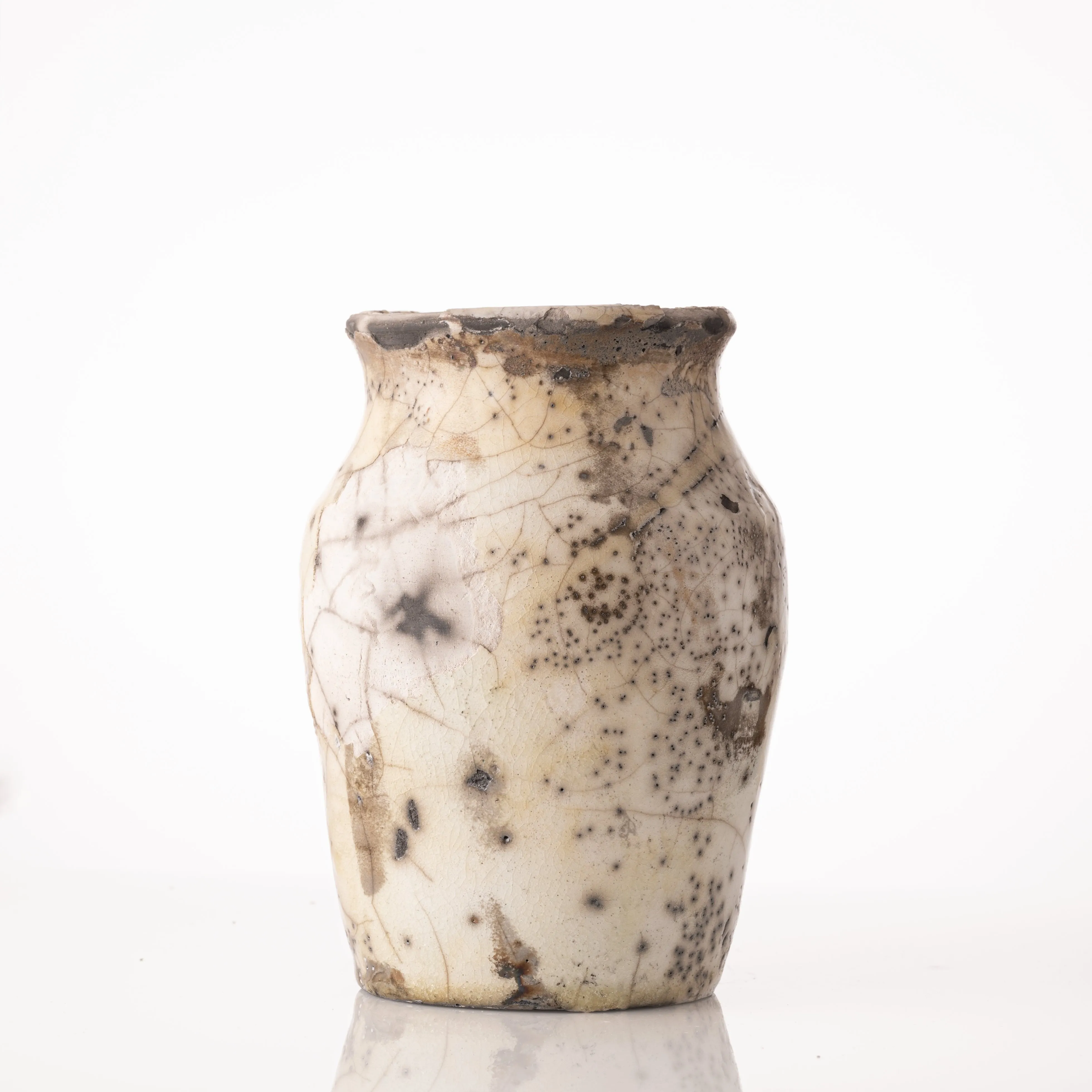 Confluence Vase  (Raku Fired)