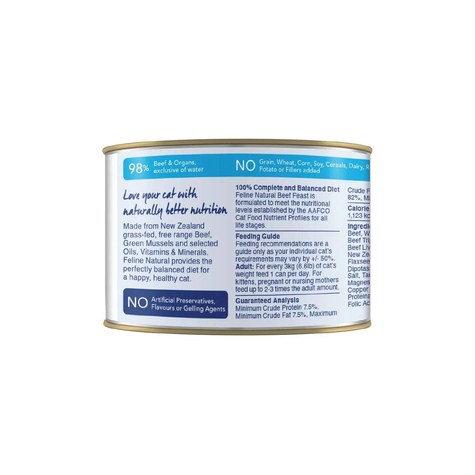 Feline Natural Beef Feast Wet Cat Food 170g x 12