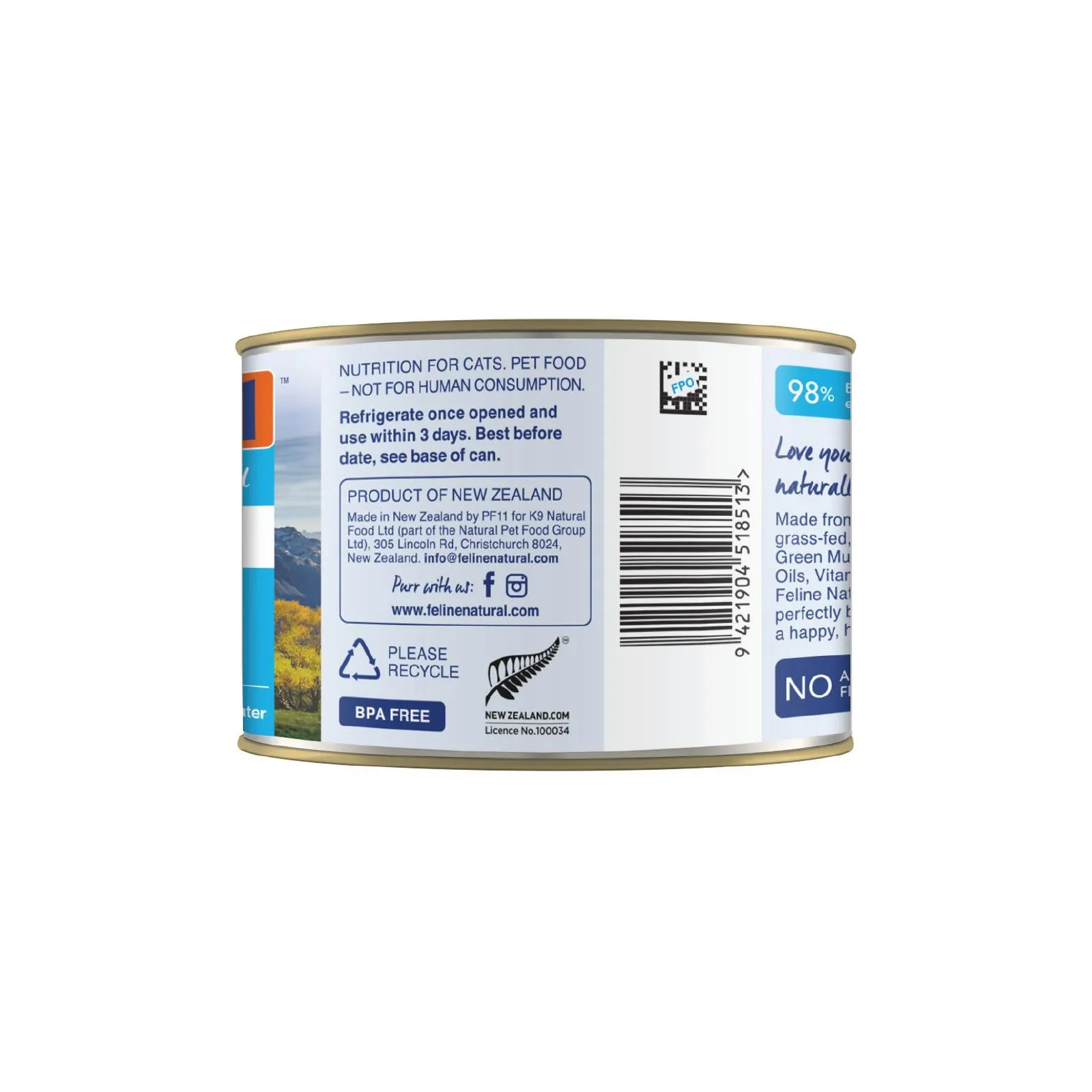 Feline Natural Beef Feast Wet Cat Food 170g x 12
