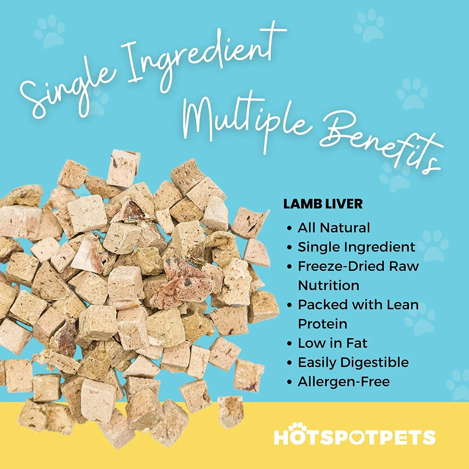Freeze Dried Lamb Liver Treats for Dogs