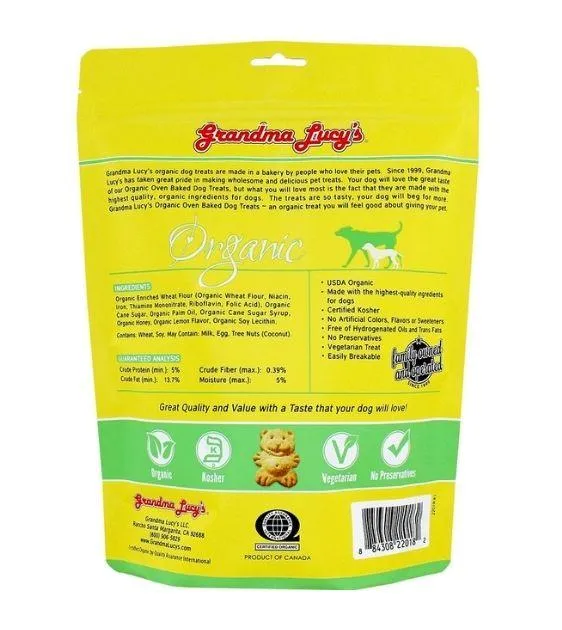 Grandma Lucy’s Organic Oven Baked Honey Lemon Dog Treats