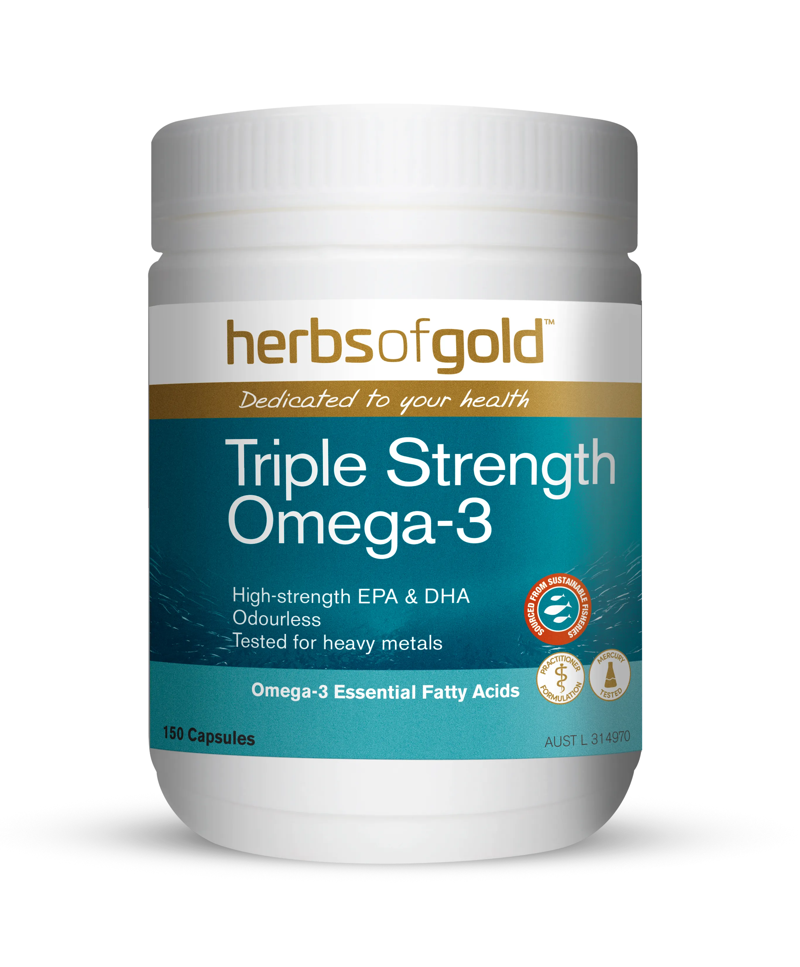 Herbs Of Gold Triple Strength Omega 3