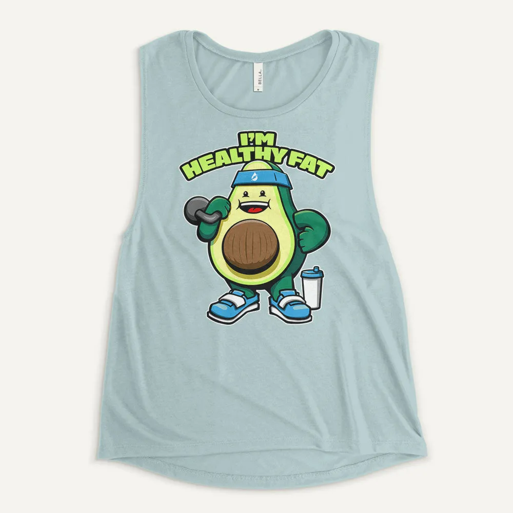 I’m Healthy Fat Avocado Women's Muscle Tank