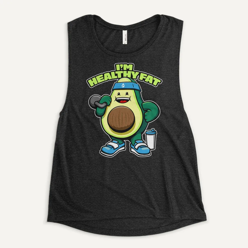 I’m Healthy Fat Avocado Women's Muscle Tank