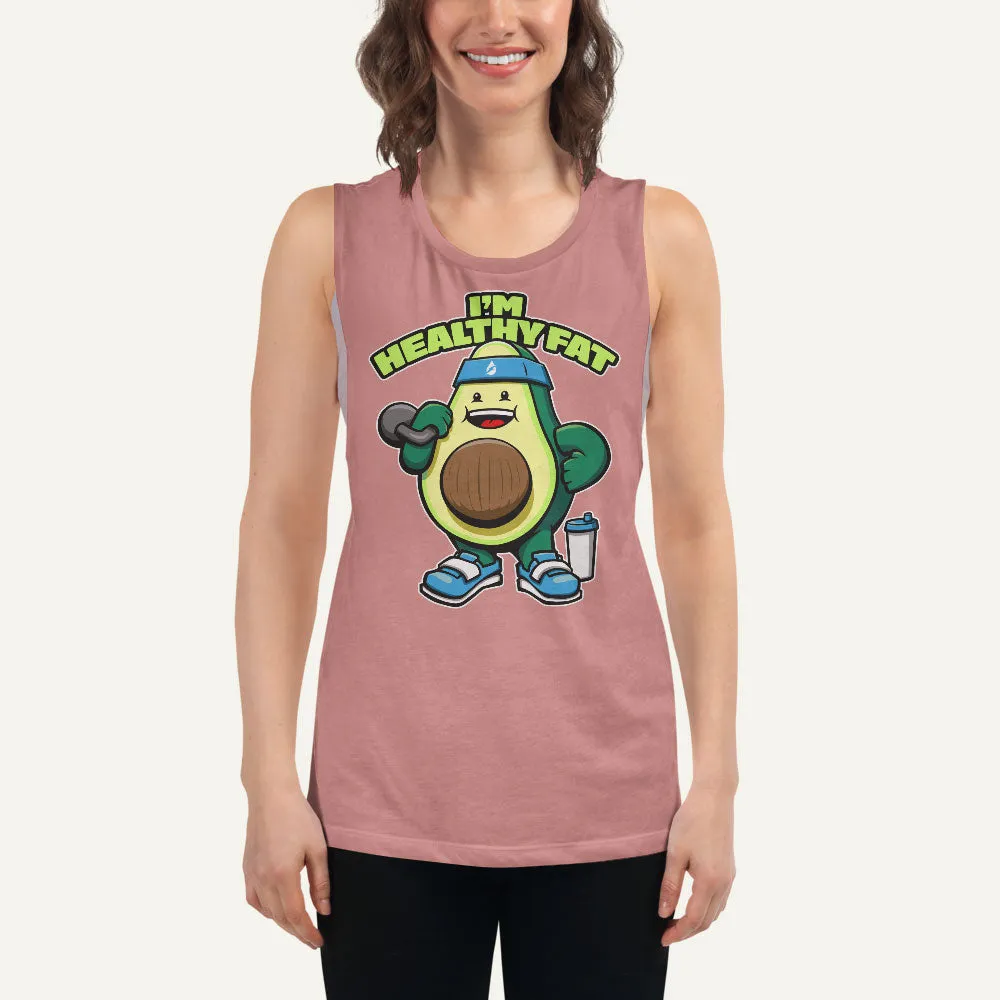 I’m Healthy Fat Avocado Women's Muscle Tank