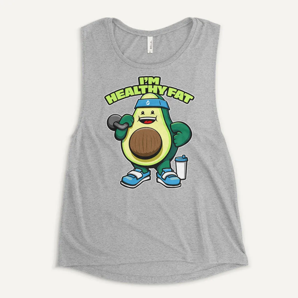 I’m Healthy Fat Avocado Women's Muscle Tank