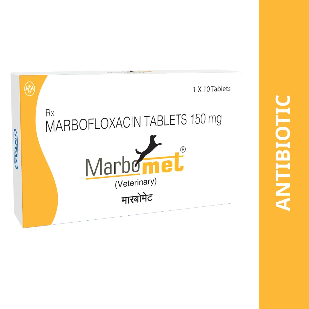 Intas Marbomet 150mg Tablets for Dogs & Cats (pack of 10 tablets)