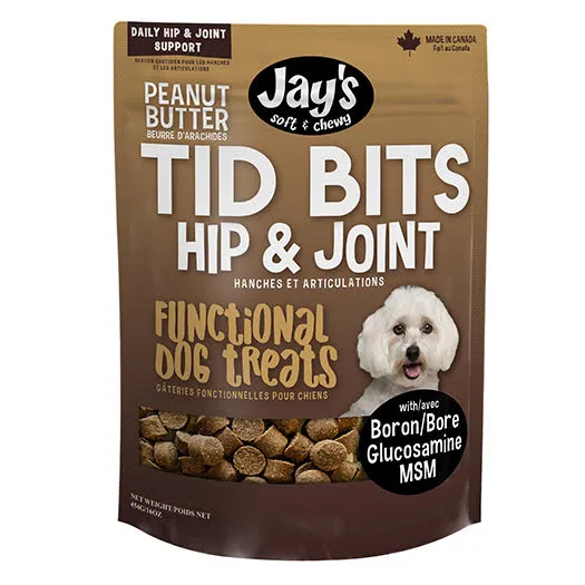 Jay's  Tid Bits Hip & Joint Functional Dog Treats - Peanut Butter