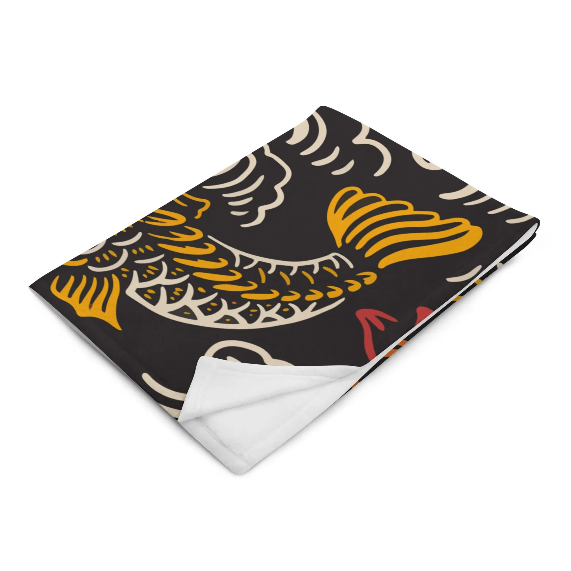 Koi Cat Throw Blanket