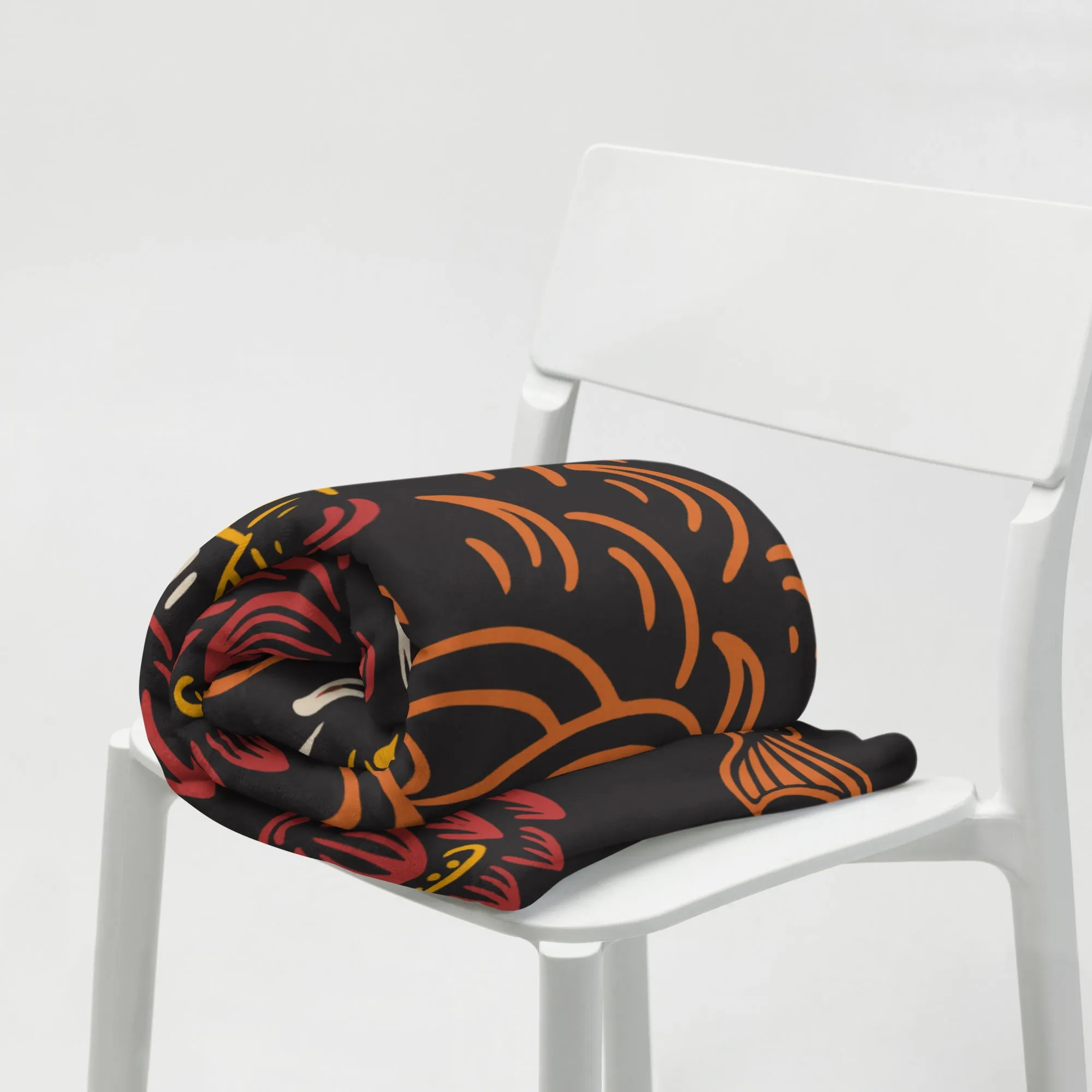 Koi Cat Throw Blanket