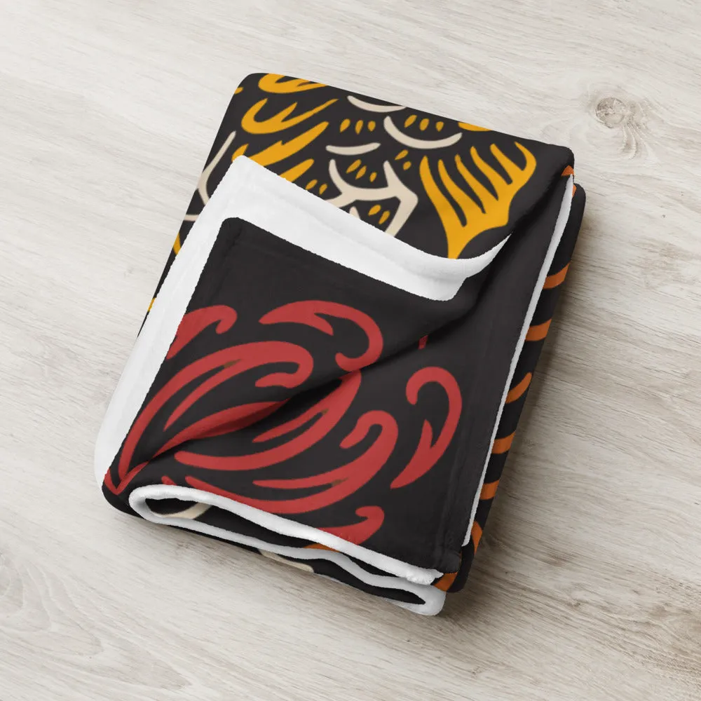 Koi Cat Throw Blanket