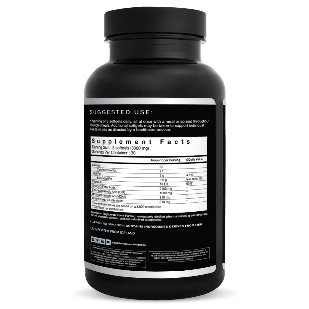 N(4) Icelandic Omega-3 Fish Oil - Bundler