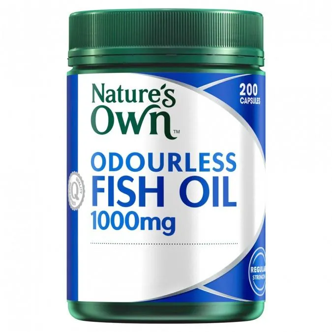 Natures Own Odourless Fish Oil 1000Mg Capsules