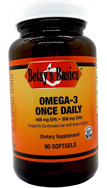 Omega-3 Once Daily Natural Lemon Flavor Fish Oil,  90 sgels (item 128)