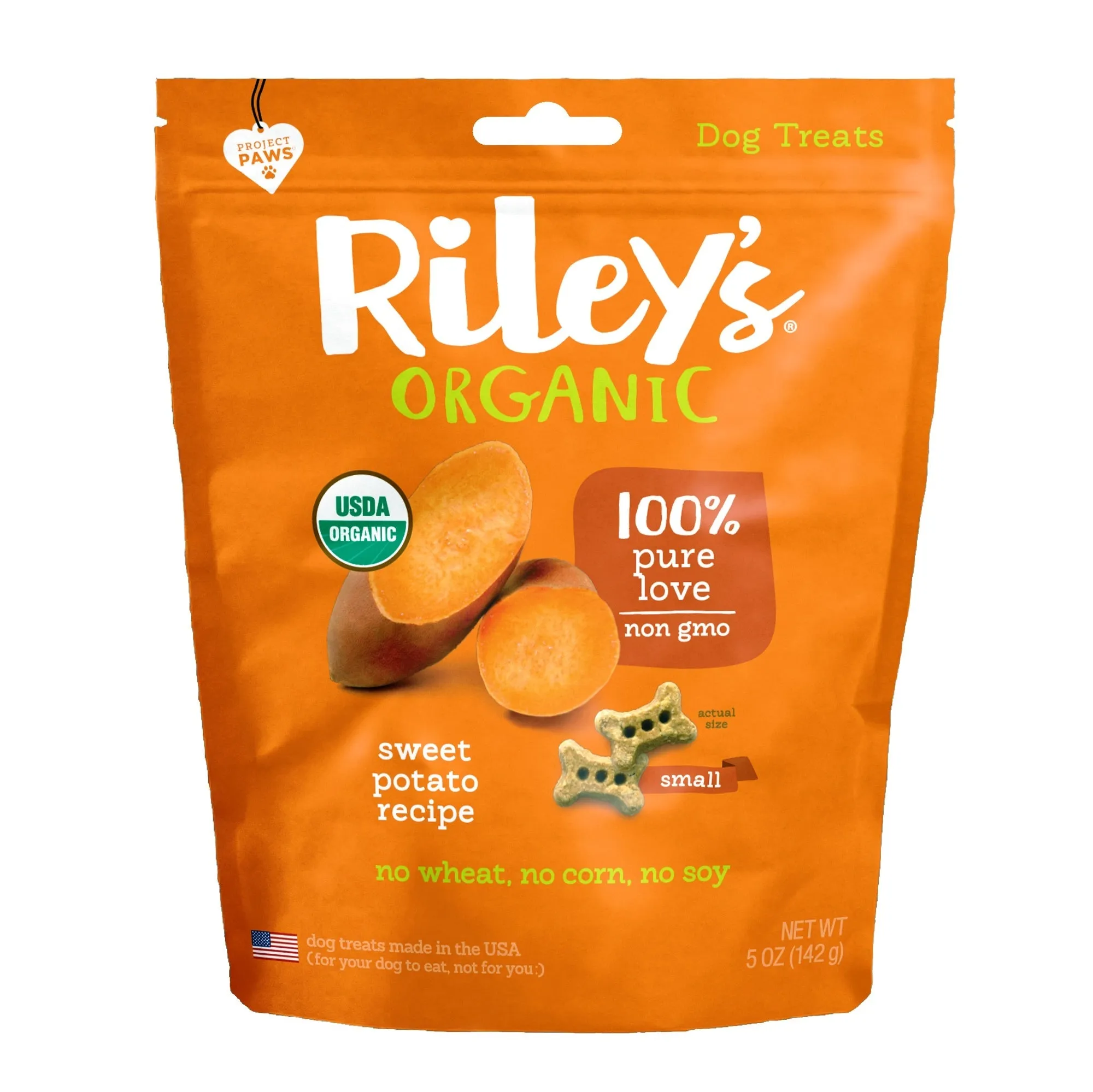 Organic Sweet Potato Baked Biscuits - Small Bone (5oz)