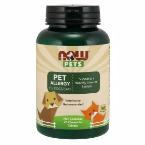Pets Allergy 75 Tabs By Now Foods