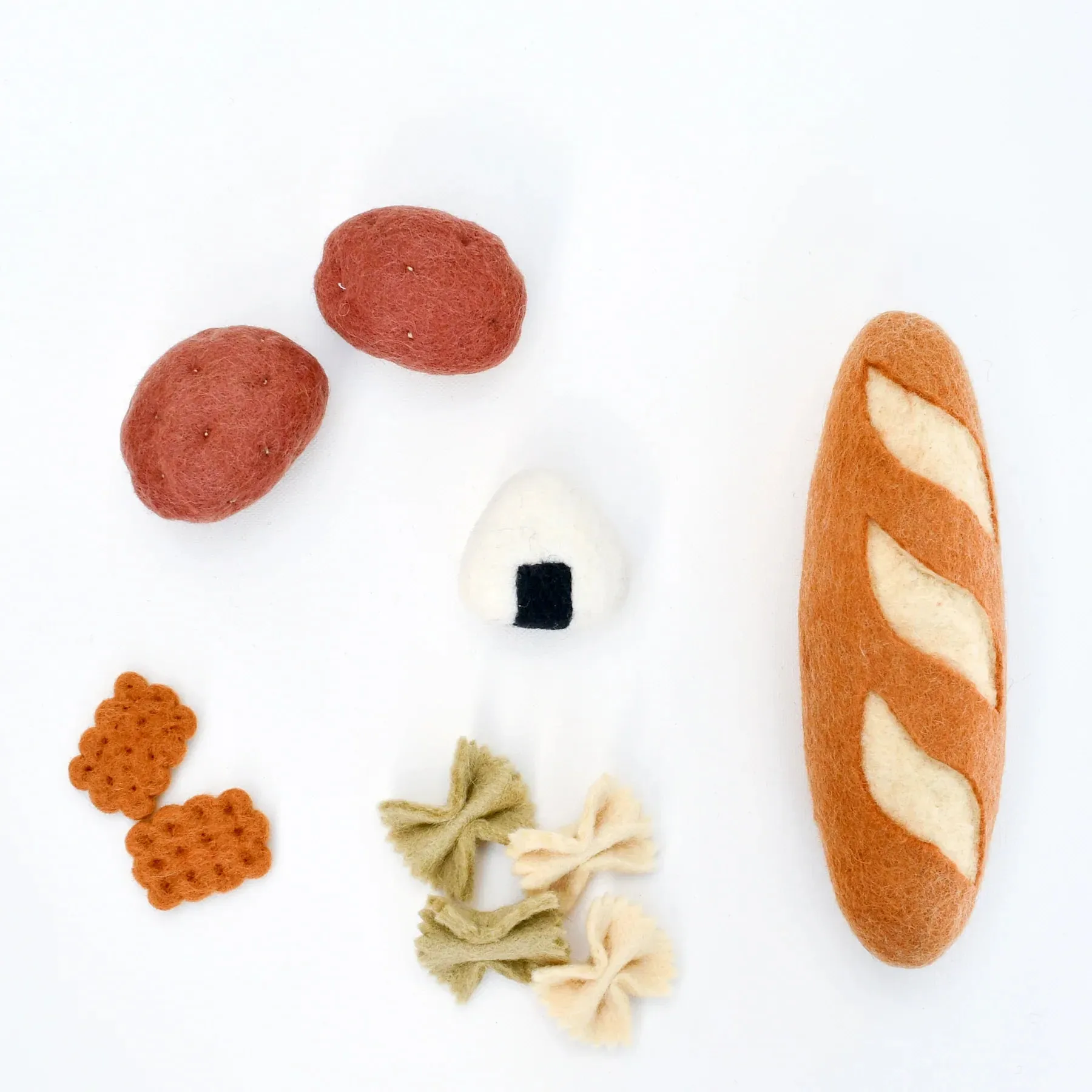 Tara Treasures Felt Food Groups Play Food - Carbohydrates
