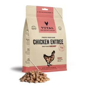 VItal Essentials Mini Nibs Chicken Entree Freeze-Dried Dog Food