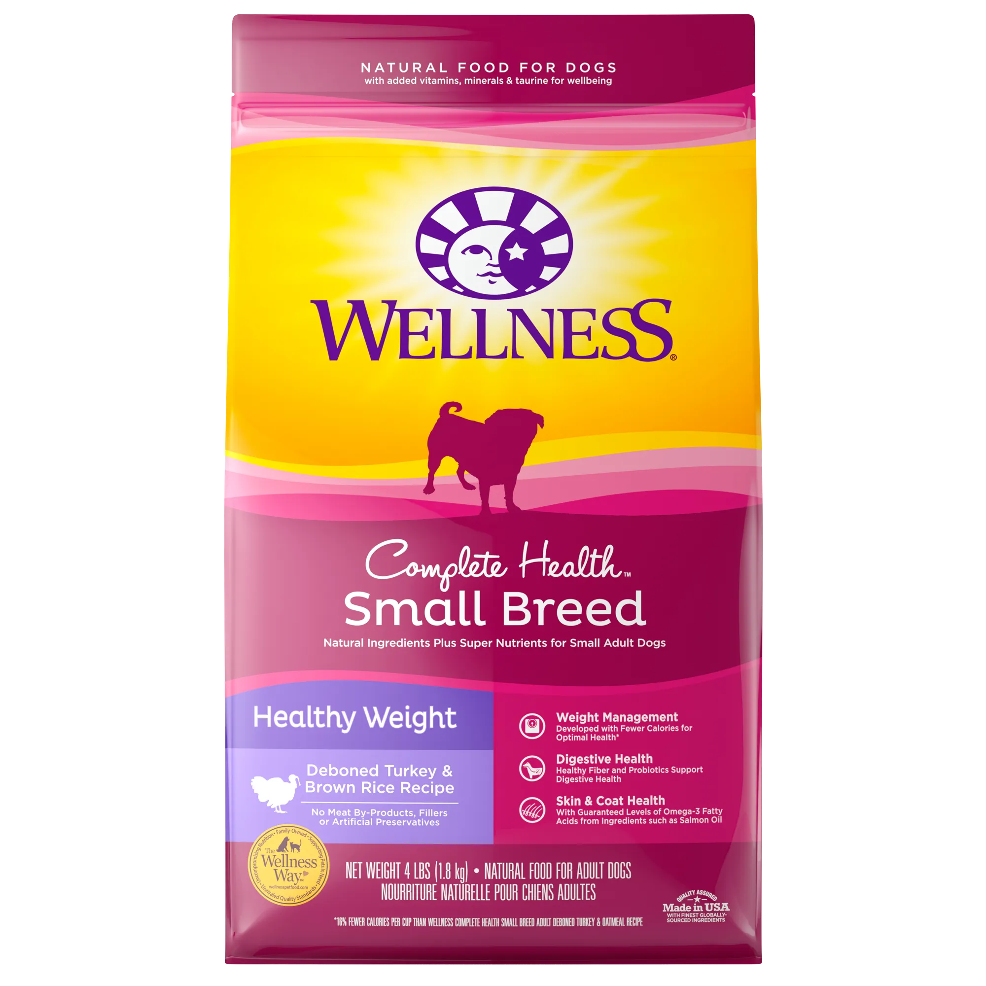 Wellness Small Breed Healthy Weight Turkey & Brown Rice Dry Dog Food